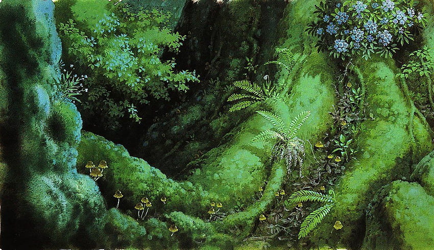 Tohad Background From Princess Mononoke Mononoke Hime, Princess Mononoke Studio Ghibli HD wallpaper