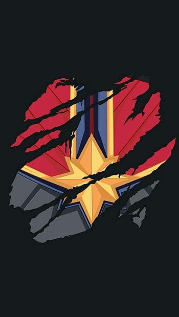 Captain Marvel Logo T-Shirt by Retno Musyakimah - Pixels