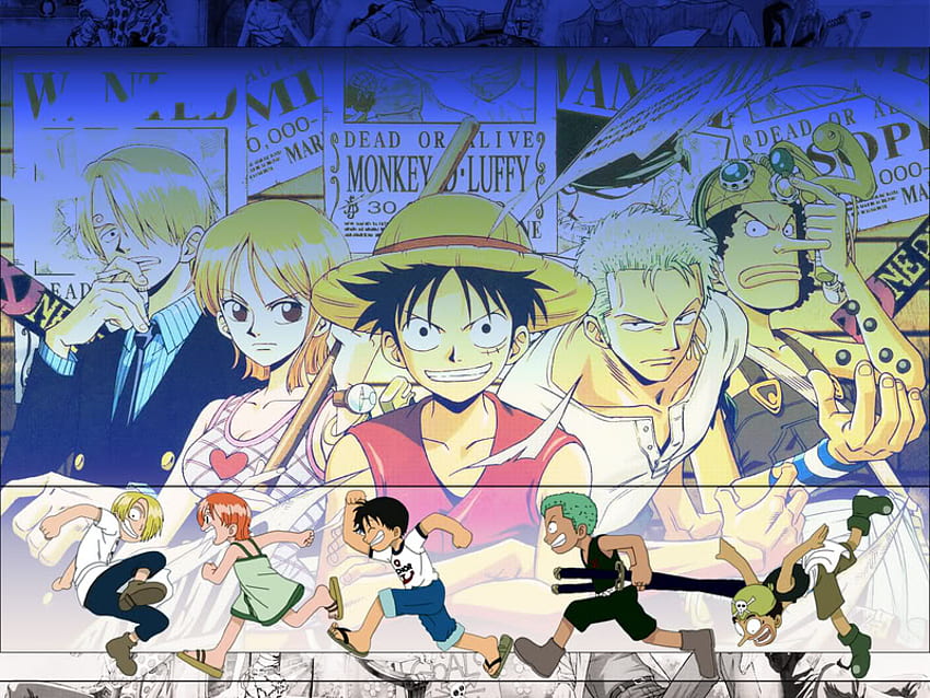 Hasır Şapka Korsanları, nami, luffy, anime, zoro, ussop, sanji, çete HD duvar kağıdı