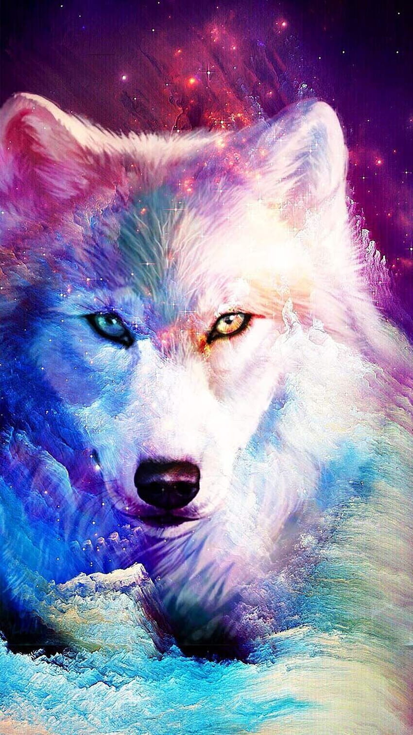 Galaxy Glitter Wolf Theme. Wolf artwork, Cute animal drawings, Kawaii Galaxy  Animal HD phone wallpaper | Pxfuel