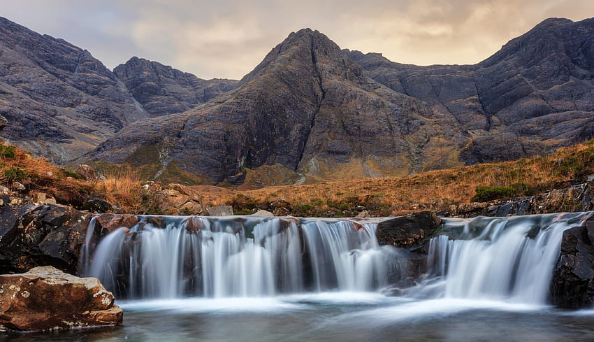 Fairy Falls, Scotland, waterfalls, nature, scotland, mountains HD ...