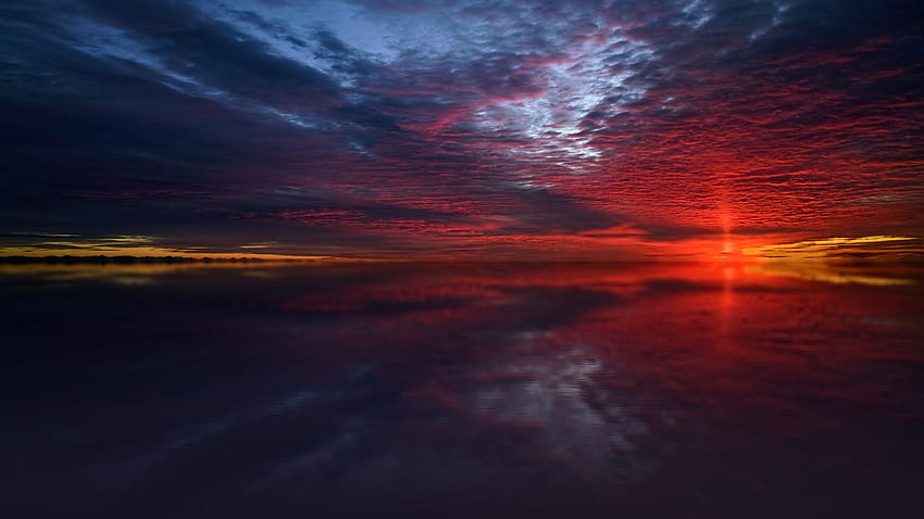 Twilight Sea Stars Dusk Dawn Dark Sunset Risoluzione 1440P, e Sfondo HD
