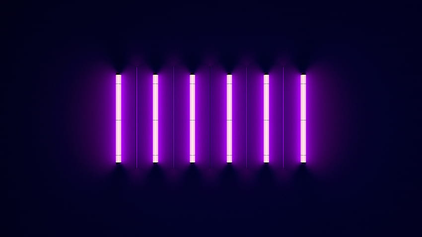 Purple Neon - dla technologii, Neon Purple Mountain Tapeta HD