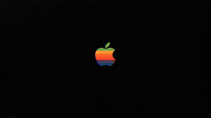 ย้อนยุค apple mac 80's คลาสสิก วินเทจ เขียว เหลือง ส้ม น้ำเงิน 80s Vintage วอลล์เปเปอร์ HD
