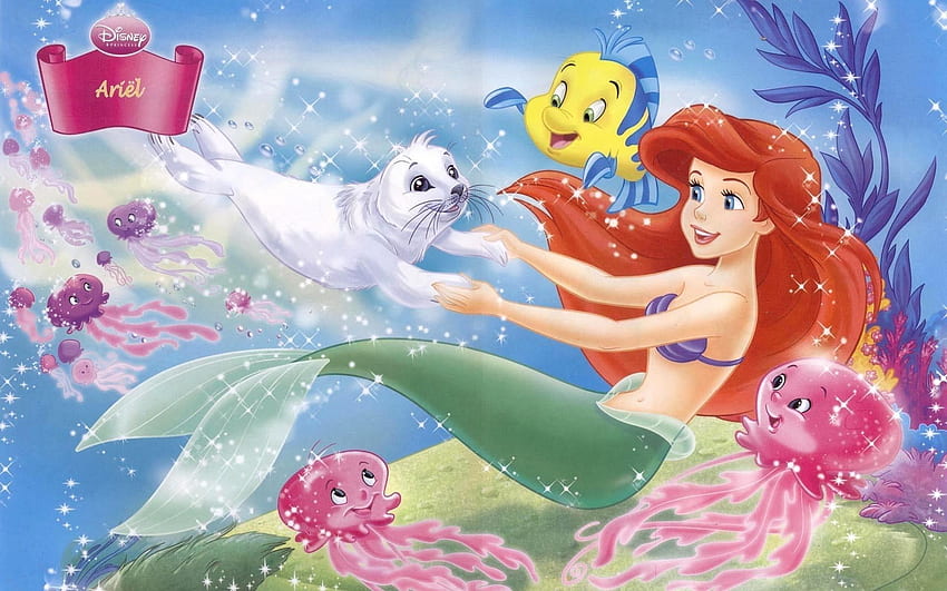 Little Mermaid, kartun, Disney, film Wallpaper HD