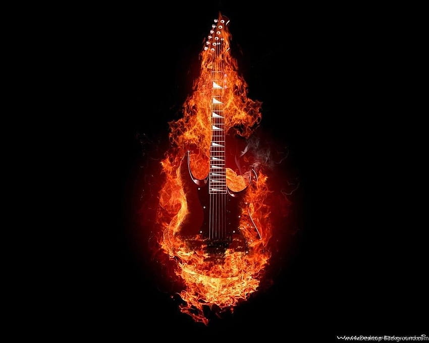 Awesome Bass Guitar 22019 - Rock Guitars On Fire - & Background , Amazing Guitars HD wallpaper