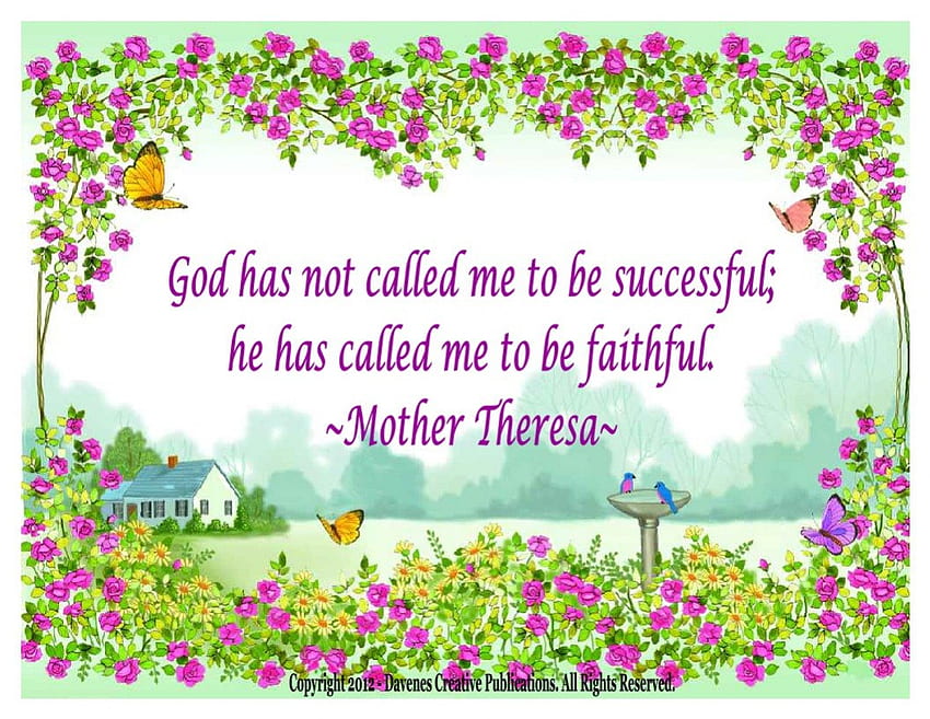 Mutter Theresa, Worte, Botschaft, weise, Zitat HD-Hintergrundbild
