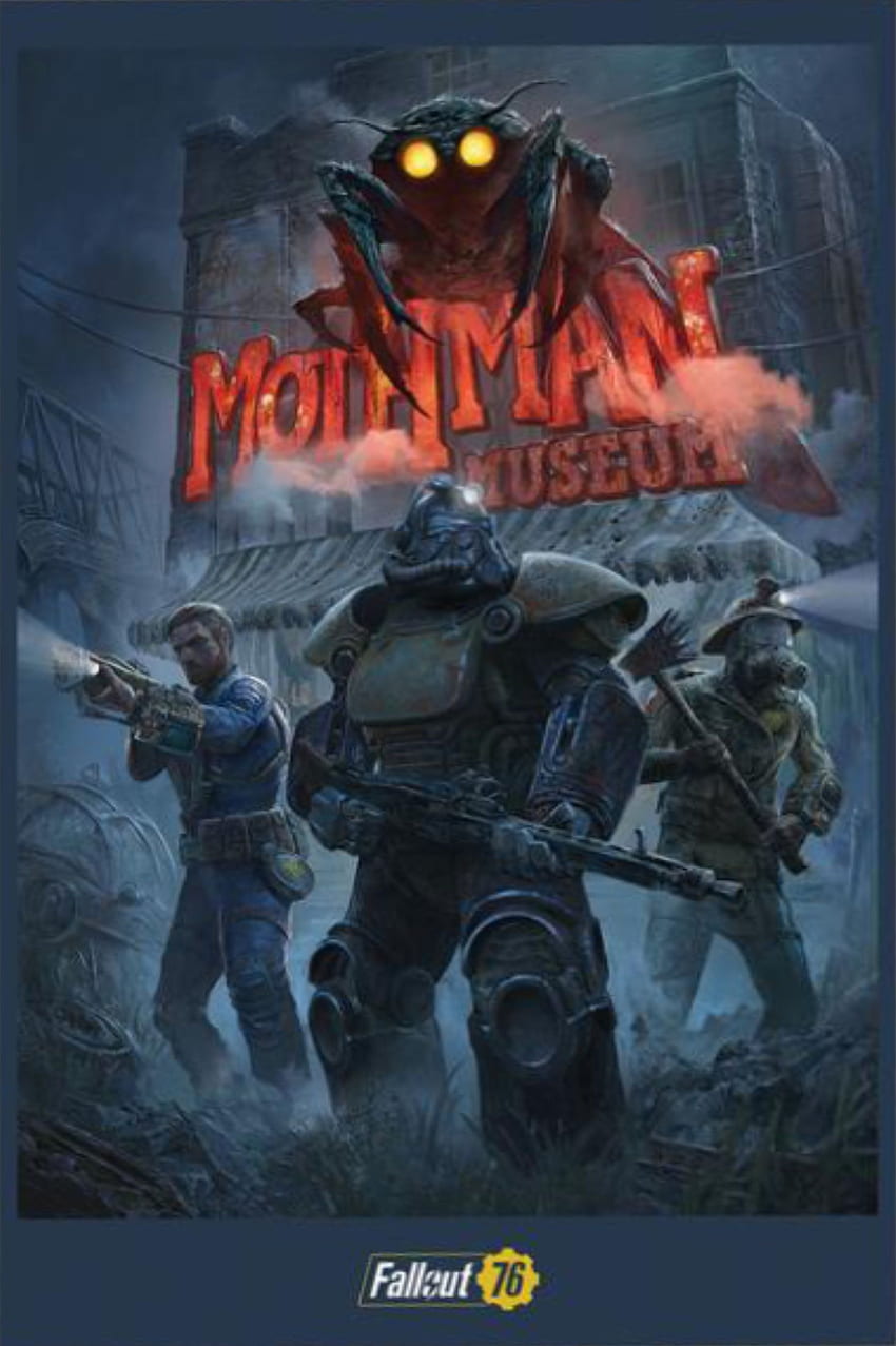 Ето коригиран в перспектива плакат на Mothman: fo76, Fallout 76 HD тапет за телефон