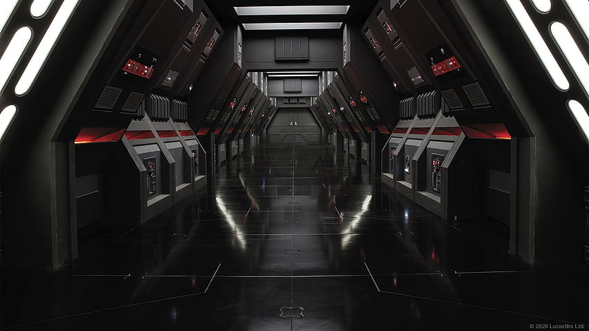 Star Wars-Hintergrund für Videoanrufe und Besprechungen, Sternenzerstörerbrücke HD-Hintergrundbild