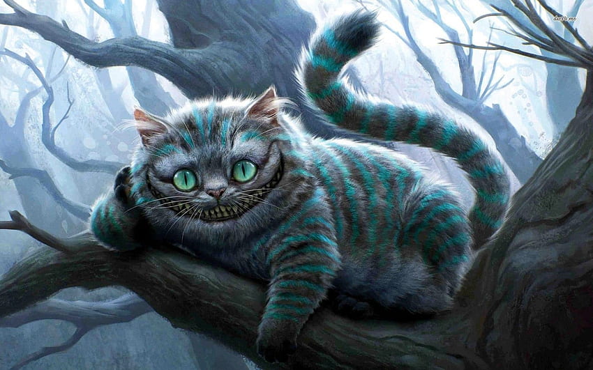 Grinsekatze - Alice im Wunderland. Cheshire-Katze Alice im Wunderland, Cheshire-Katze, Alice im Wunderland-Cartoon HD-Hintergrundbild