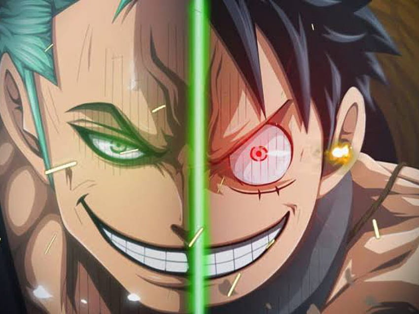 Rufy e Zoro saranno alla fine di ricevere un misterioso potere del frutto del diavolo nell'ultimo capitolo di One Piece, Rufy Face Sfondo HD