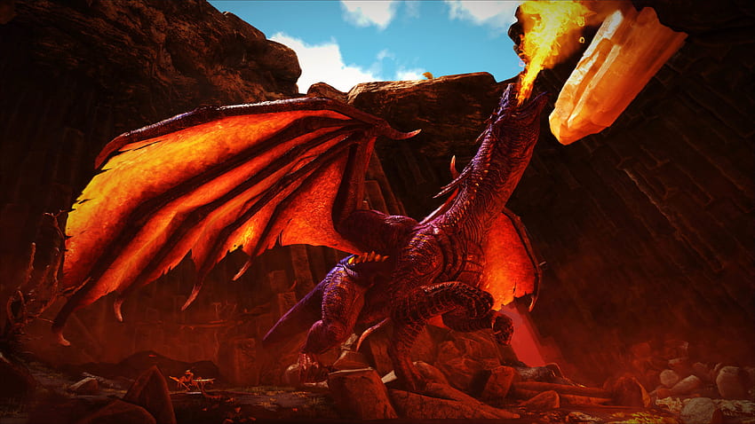 Jefe Dragón - ARK: Survival Evolved fondo de pantalla