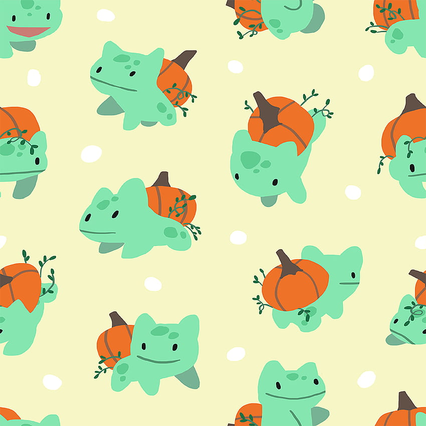 Sketchin' Thoughts : Pumpkin bulba pattern. to use!. Pokemon pattern, Pokemon, Pokemon halloween, Bulbasaur HD phone wallpaper