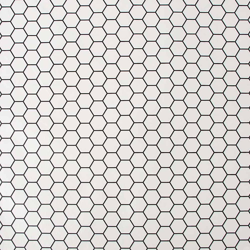 Contour Antibac Hexagon Lattice White , Black and White Hexagon HD phone wallpaper