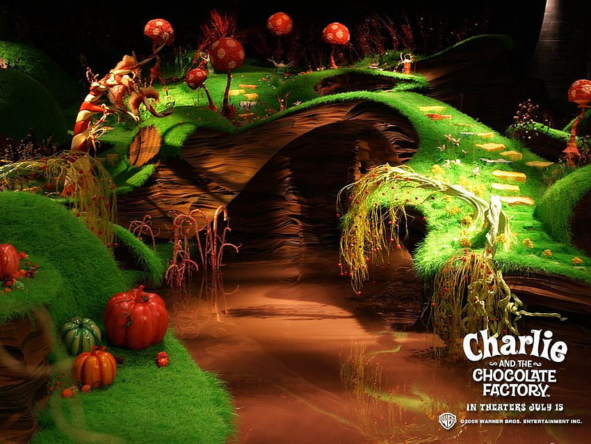 Tim Burton : Charlie et la chocolaterie. Chocolat Wonka, chocolaterie Charlie, chocolaterie Fond d'écran HD