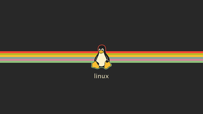 gruvbox 리눅스와 윈도우 16:9 HD 월페이퍼