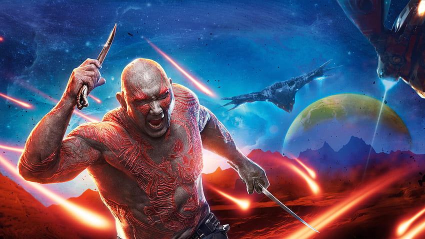 Drax The Destroyer Guardians Of The Galaxy Vol 2 , 영화 HD 월페이퍼