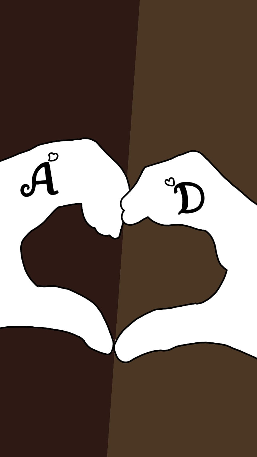 D y A, amor, símbolo, cariño fondo de pantalla del teléfono