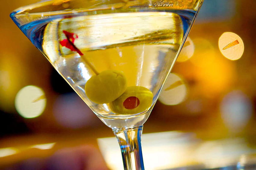 Martini, oliwki, alkohol, happy hour, wódka, dżin, napój Tapeta HD