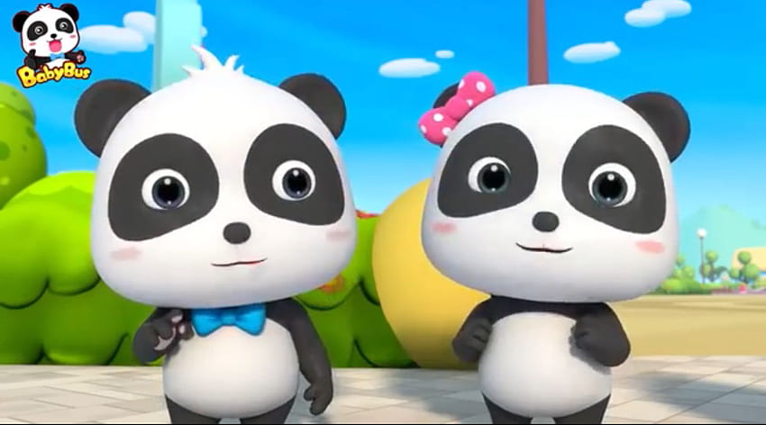 Pomysły Kiki Miumiu. mała panda, piosenki dla dzieci, klasyczne rymowanki, Babybus Tapeta HD