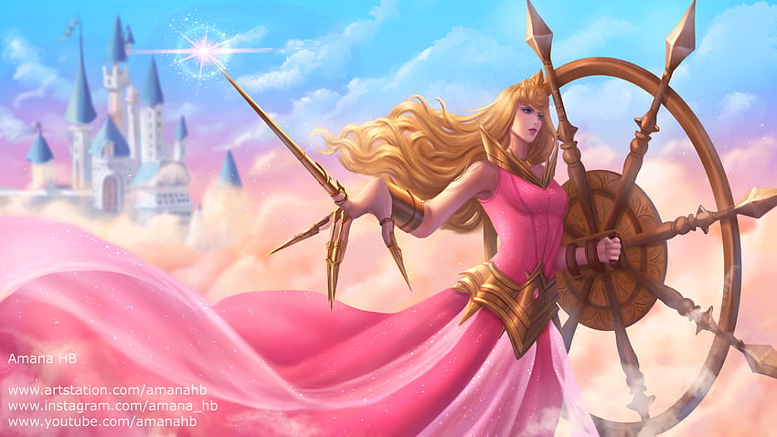Aurora Sleeping Beauty Castle Disney Disney Princess Sky - Resolution: HD wallpaper