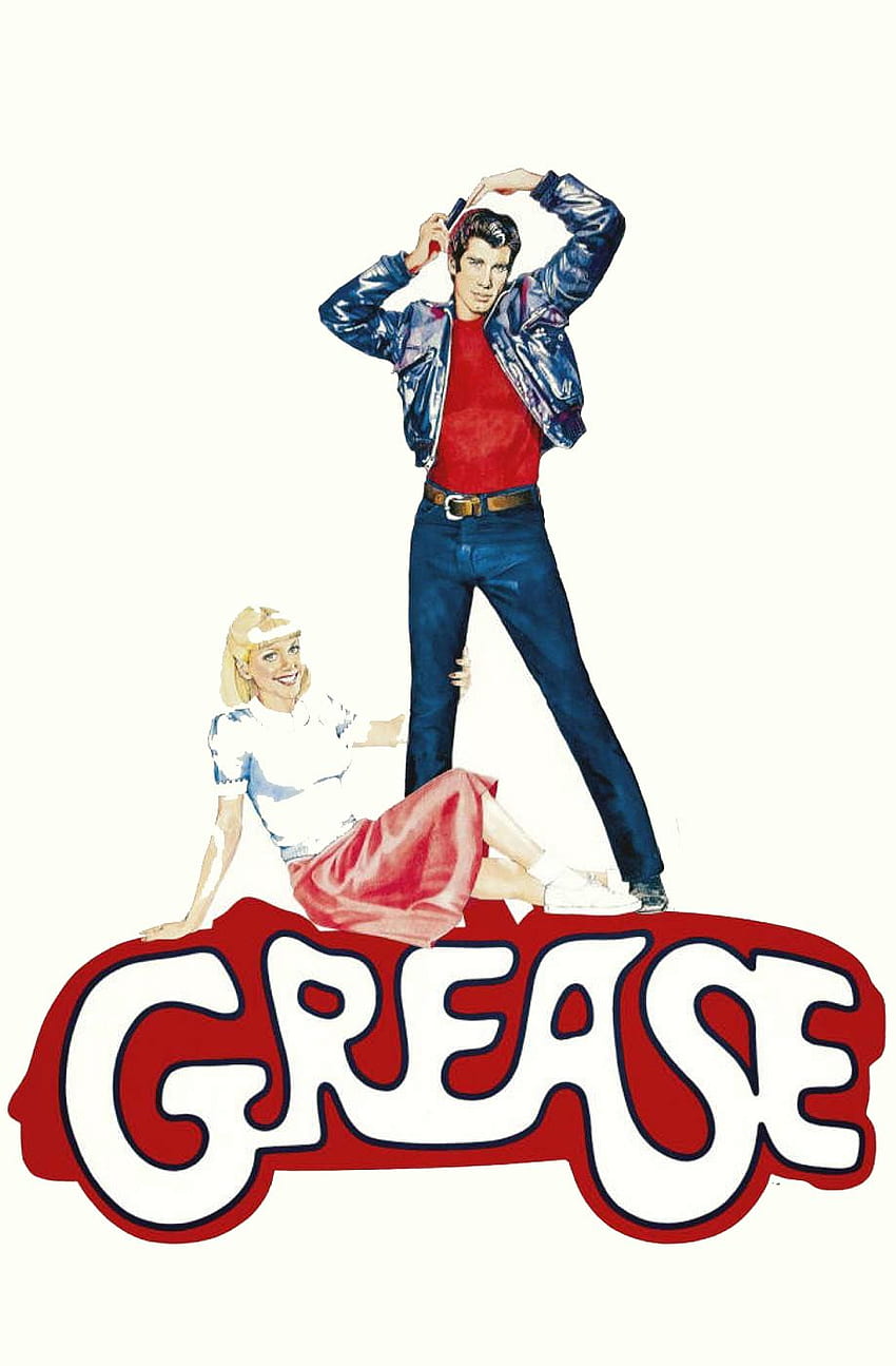 Grease - обичам стила от края на 50-те/началото на 60-те в този филм!. Грейс филм, Грейс, класически филмови плакати, Грейсър HD тапет за телефон