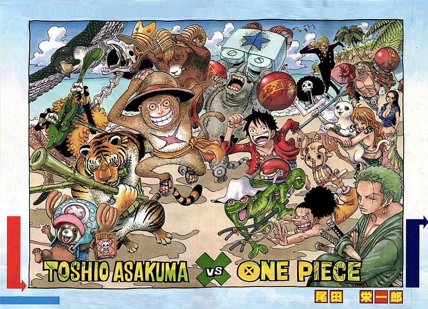 Toshio Asakuma vs One Piece, paglia, mugiwara, uno, pirati cappello di paglia, pezzo, un pezzo Sfondo HD