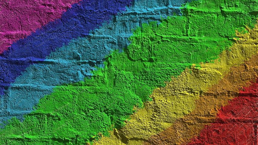 Rainbow Wall Texture 62409 px, Rainbow Grunge HD wallpaper
