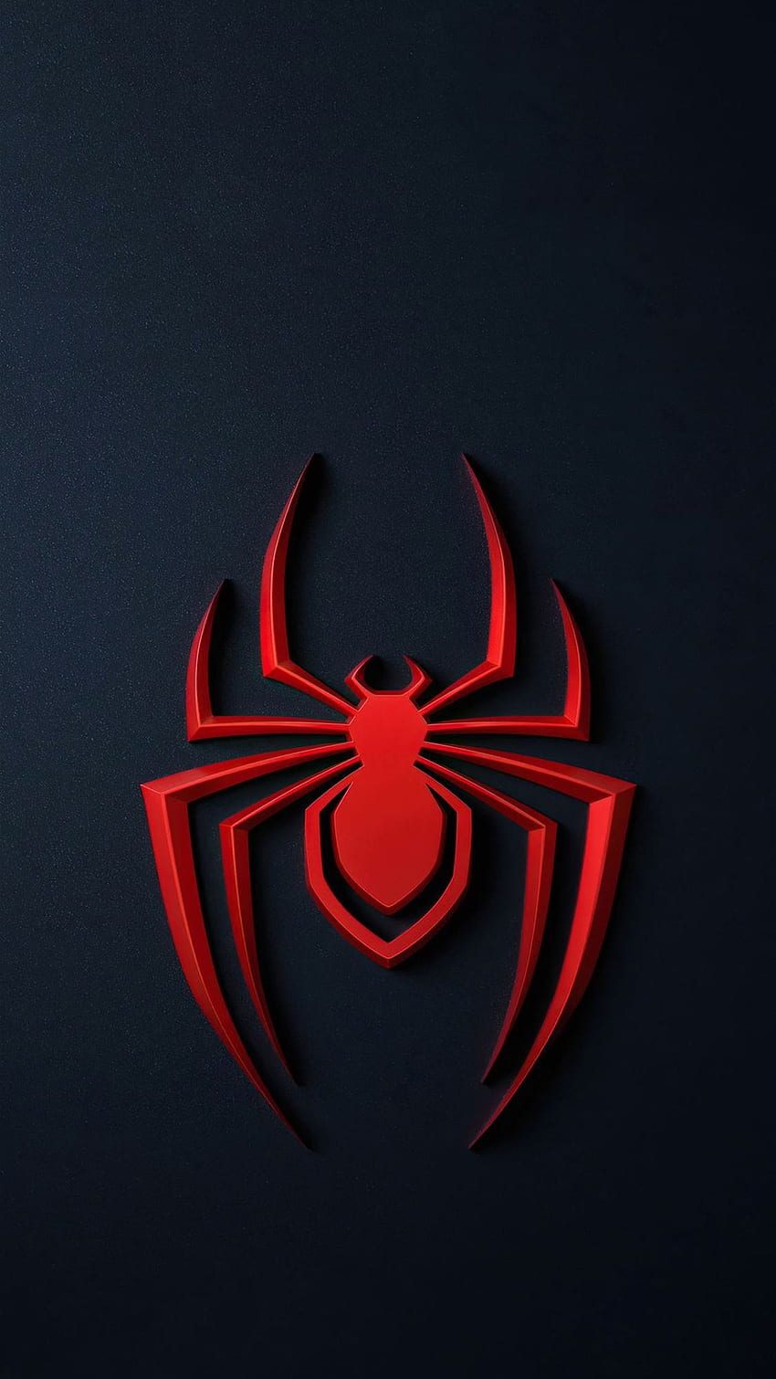 Spider red logo HD phone wallpaper