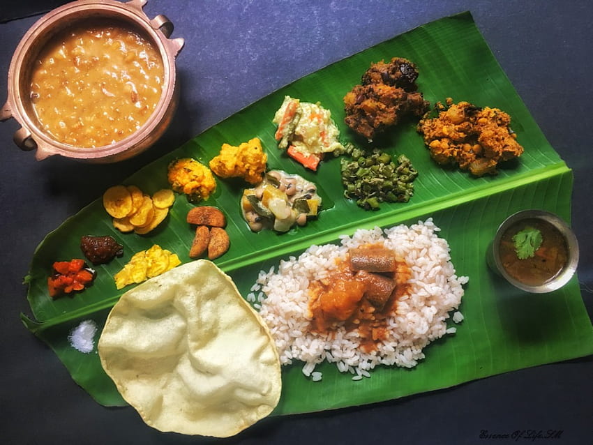 KERALA SADHYA VIBHAVANGAL - Esencia de vida, comida de Kerala fondo de pantalla