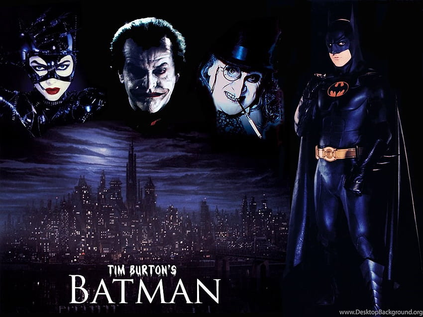Galeria BATMAN ONLINE Batman z Batmana (1989) Tima Burtona Tło Tapeta HD