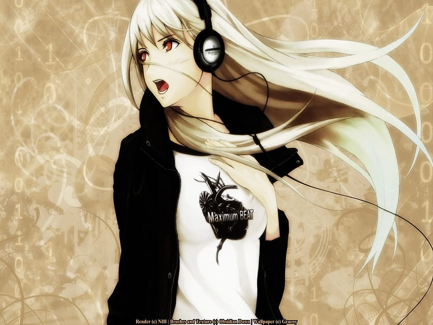 music girl, other, , anime HD wallpaper