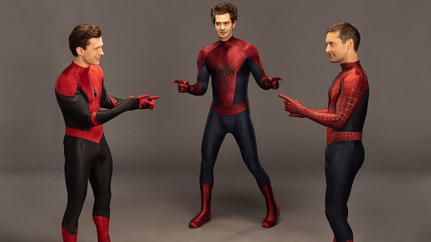 Andrew Garfield, Tobey Maguire, Tom Holland Spider-Man No Way HD wallpaper