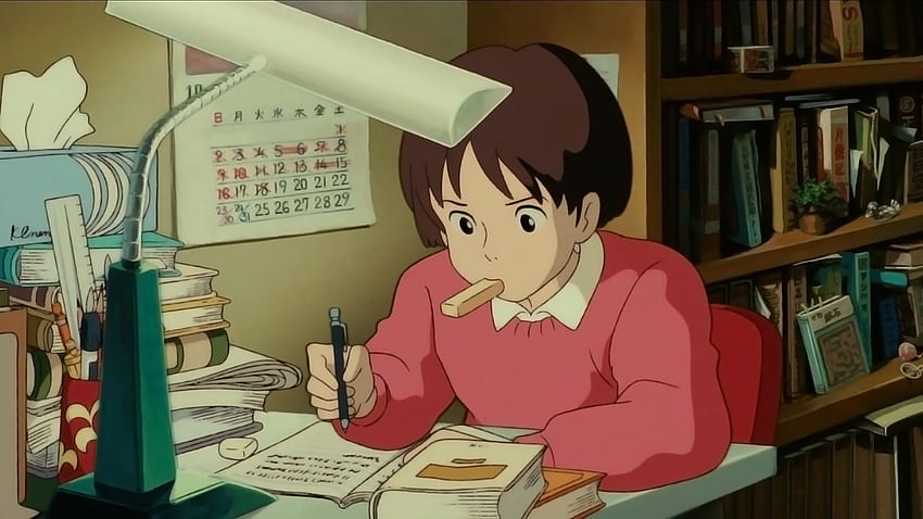 Whisper Of The Heart - Whisper Of The Heart Studying, Anime Study HD wallpaper