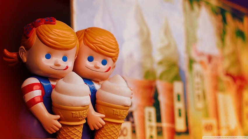 Toys children dolls food ice cream cute . HD wallpaper
