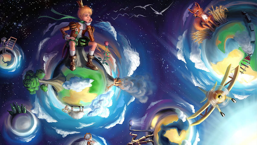 Fairy tale about the little prince HD wallpaper