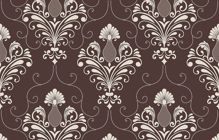background, brown, ornament, style, vintage, victorian for , section текстуры HD wallpaper