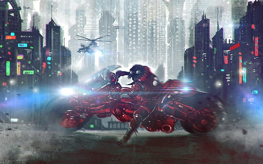 Anime, Motorcycles HD wallpaper Anime, Motorcycles HD wallpaper