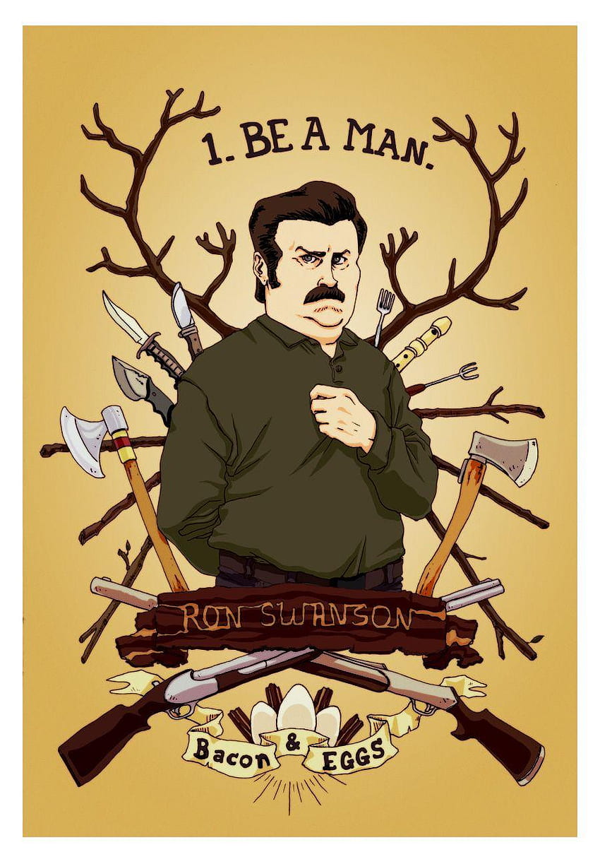 Parks And Recreation, Ron Swanson HD phone wallpaper