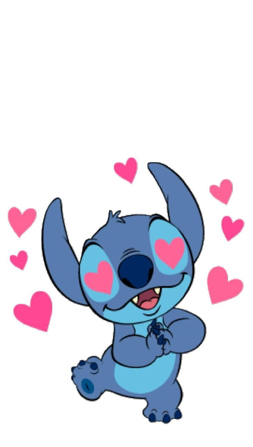 Stitch In Love, Disney Cute Love Papel de parede de celular HD