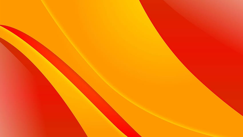 Yellow Red Waves And HD wallpaper