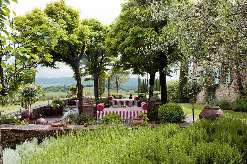 How To Host A Relaxed, Italian Style Late Lunch, Italian Garden HD wallpaper