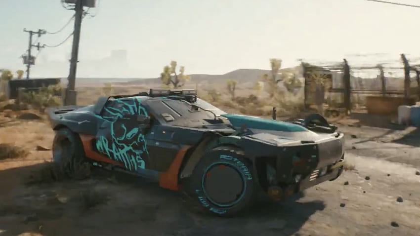 Cyberpunk 2077 arabası, Mad Max: Fury Road'un yıl dönümünü kutlamak için ortaya çıktı. OyunlarRadar+ HD duvar kağıdı