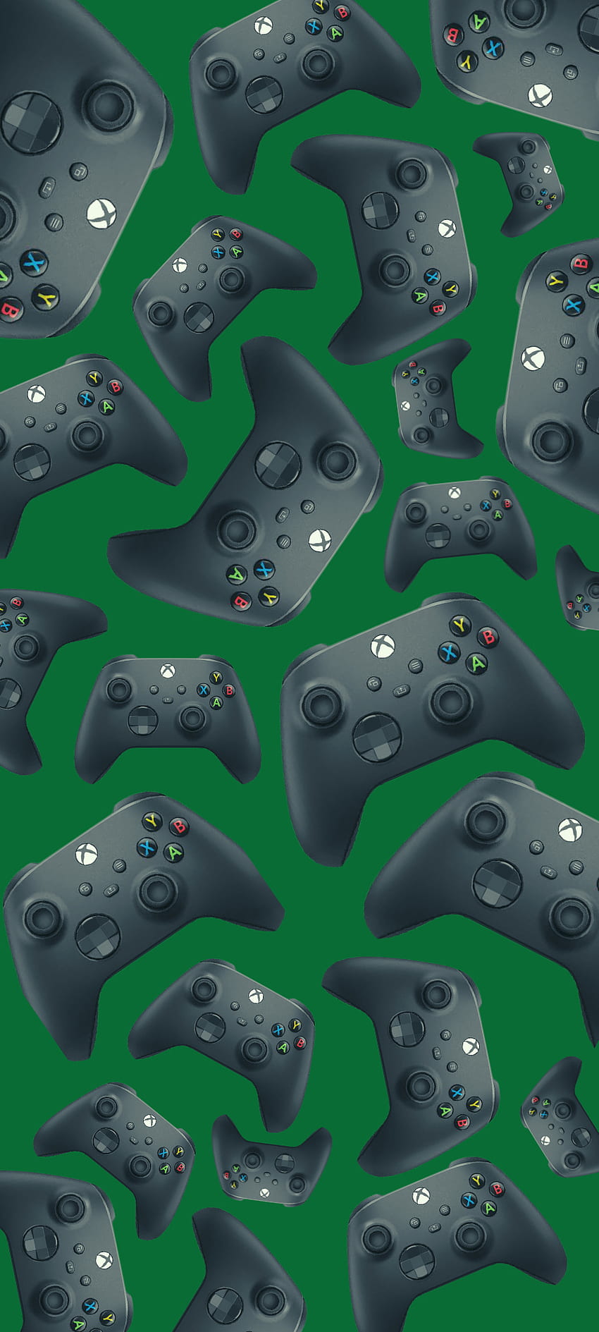 X box контролер, игри, зелено, серия x, едно, шаблон, геймър, xbox, 360 HD тапет за телефон