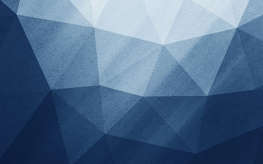 pour , ordinateur portable. polygone bleu texture abstrait motif de fond, polygone bleu Fond d'écran HD