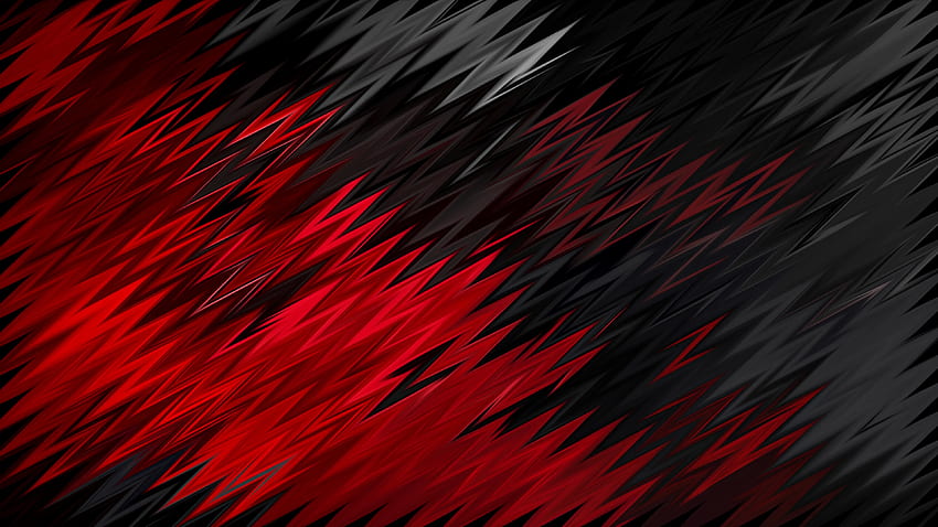 Rojo, negro, formas afiladas, abstracto, , y, rojo, gris y negro fondo de pantalla