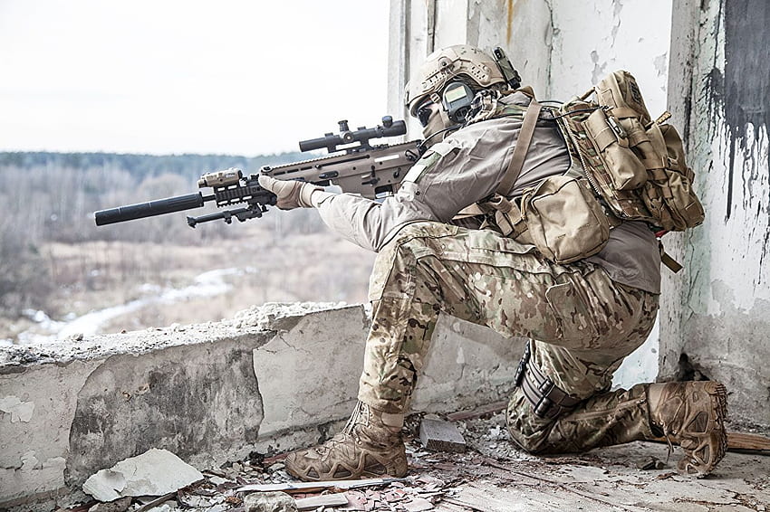 Scharfschützengewehre Soldat Militär HD-Hintergrundbild