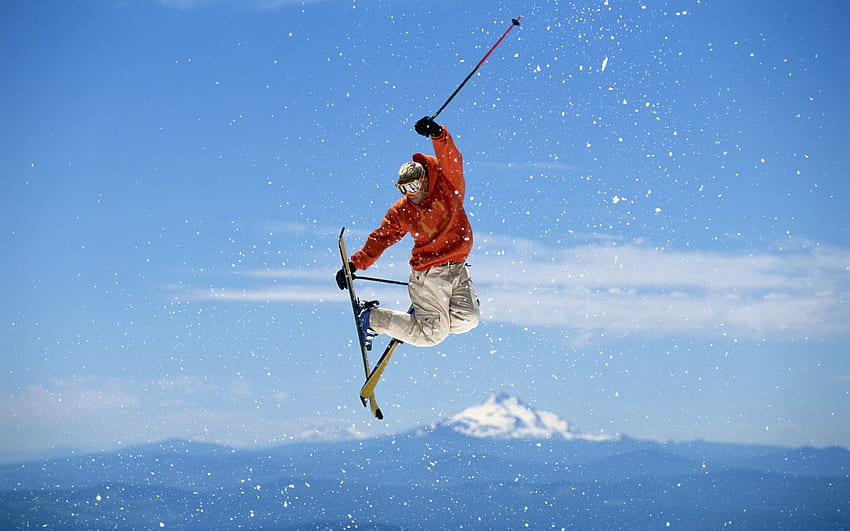 Deportes, Snow, Rebote, Salto, Snowboard fondo de pantalla