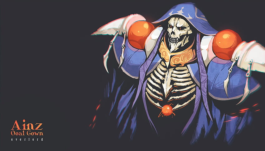 for theme: skull , background, Ainz Ooal Gown Symbol HD wallpaper