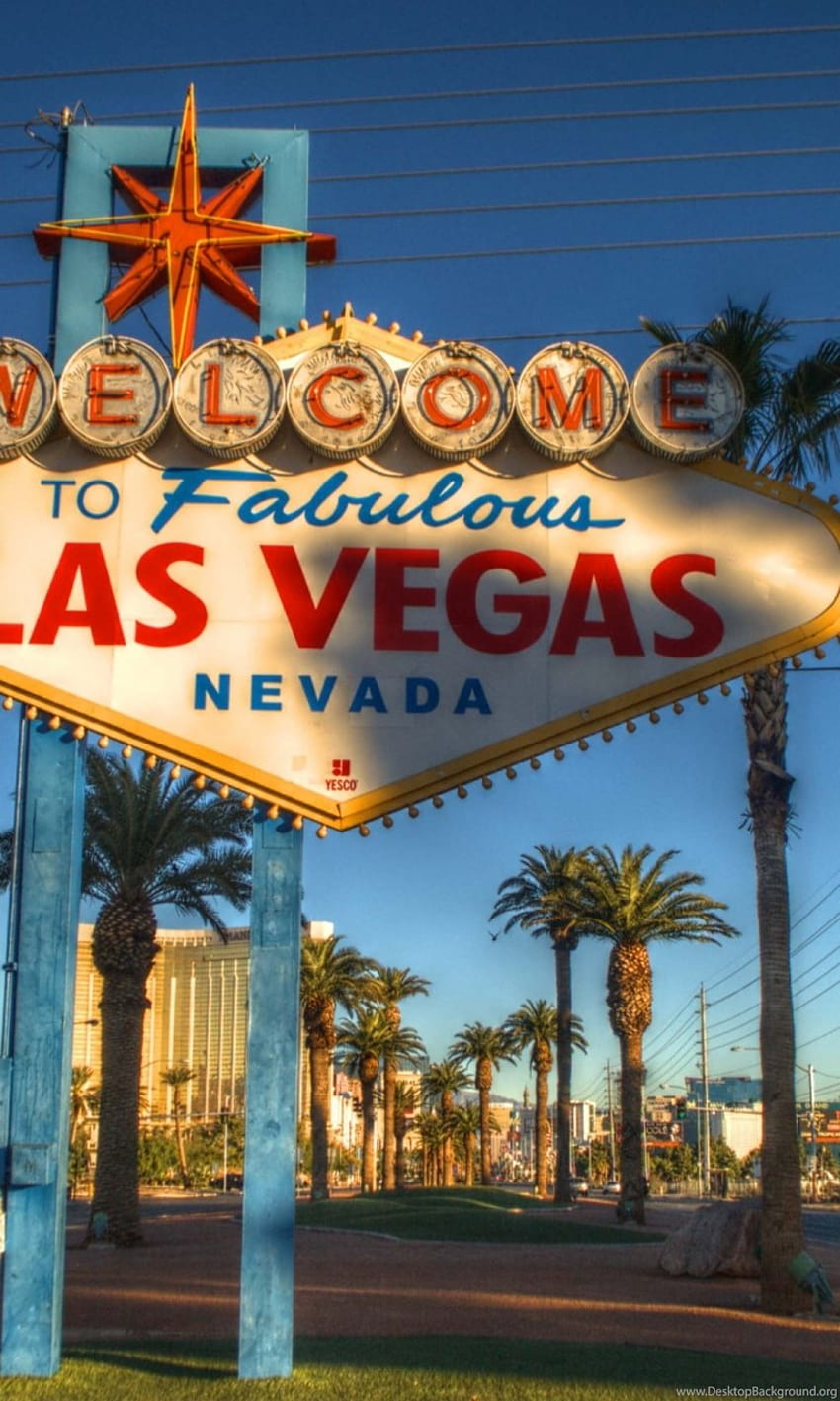 Benvenuti nel favoloso di iPhone di Las Vegas, iPhone del Nevada Sfondo del telefono HD